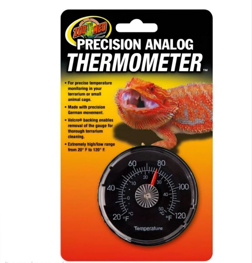 מד טמפרטורה אנלוגי מקצועי לטרריום – Zoo Med Analog Reptile Thermometer