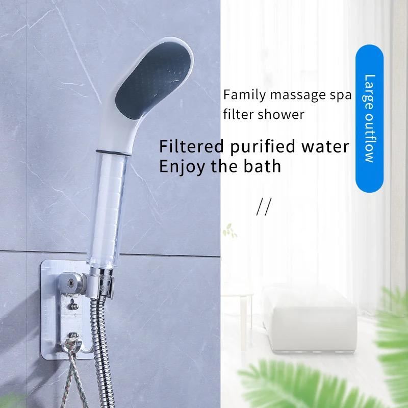 ראש מקלחת להגברת זרם המים במקלחת כולל מסנן מים